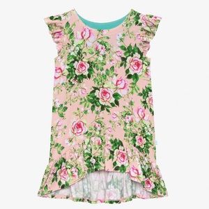 Posh Peanut Renia Ruffled Cap Sleeve Hi-Low Dress